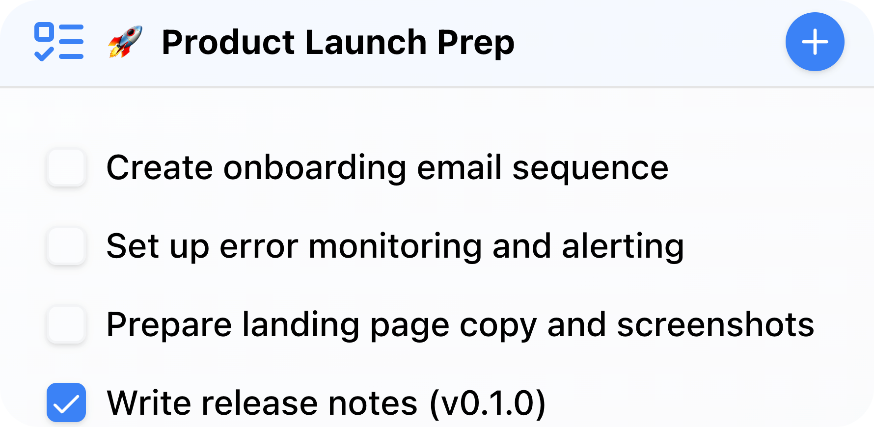 Todo List wide preview